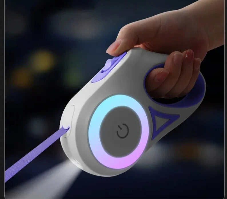 Automatisch einziehbare Hundeleine mit LED