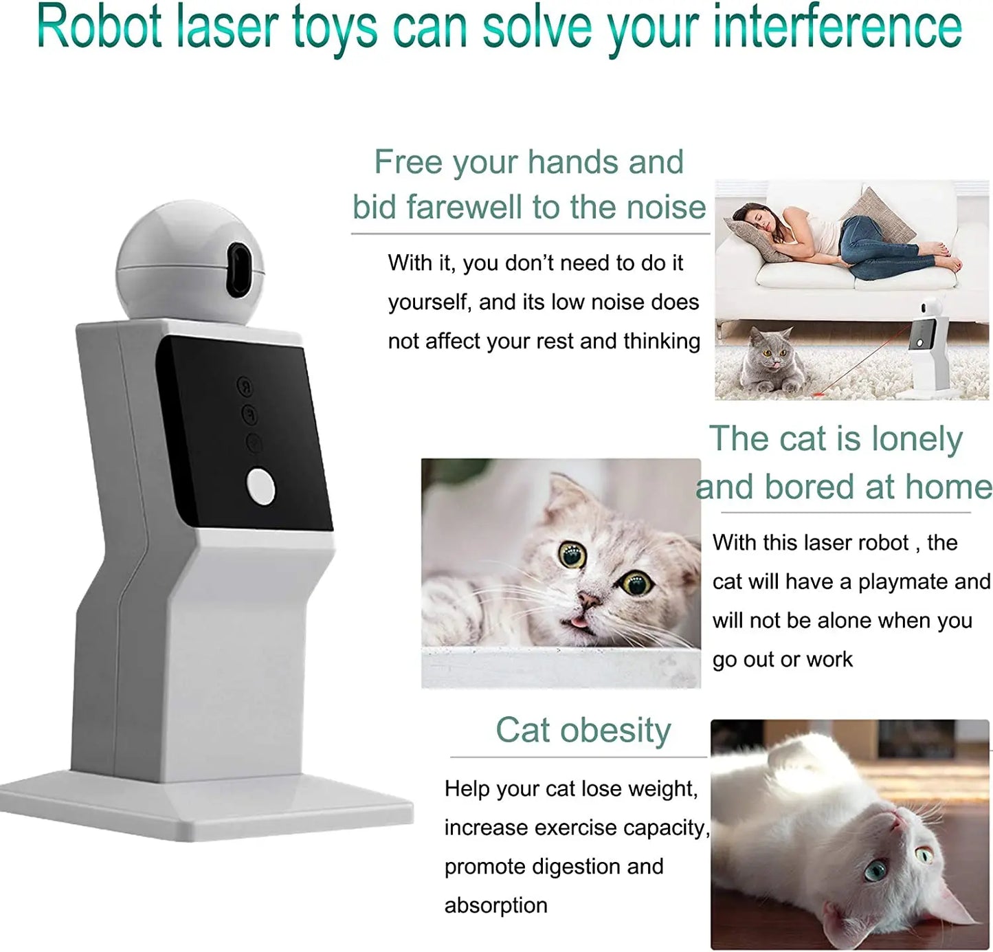 Automatisches Katzen Laserspielzeug