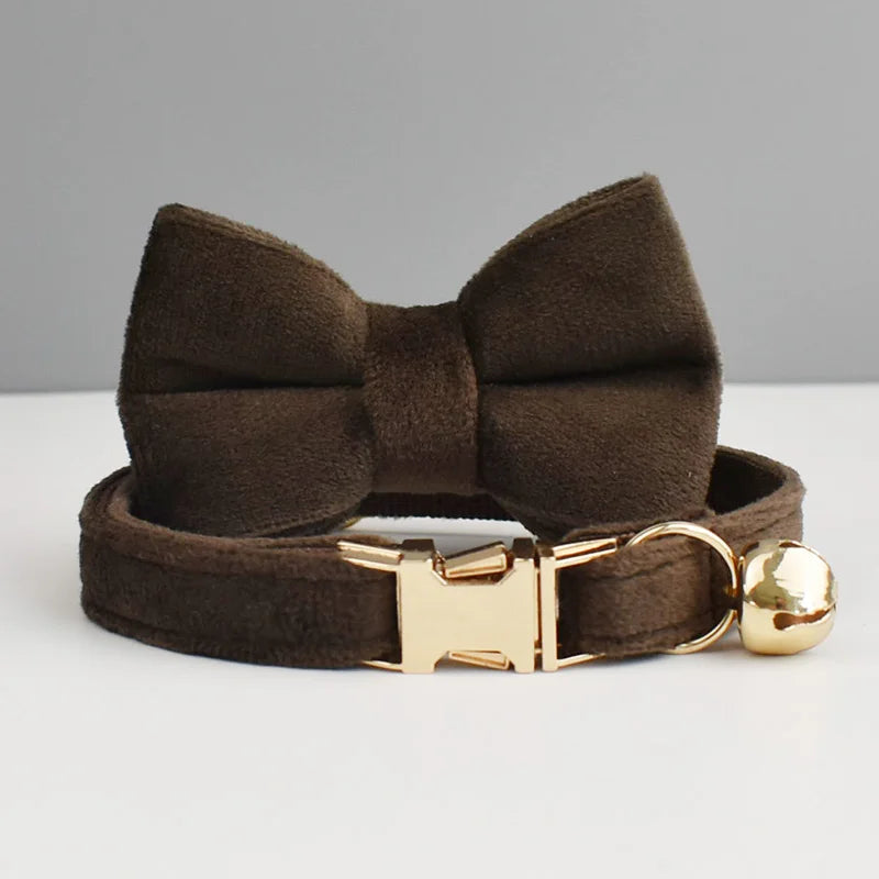 Personalisiertes Katzenhalsband aus Samt