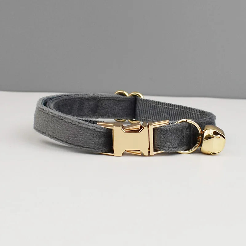 Personalisiertes Katzenhalsband aus Samt
