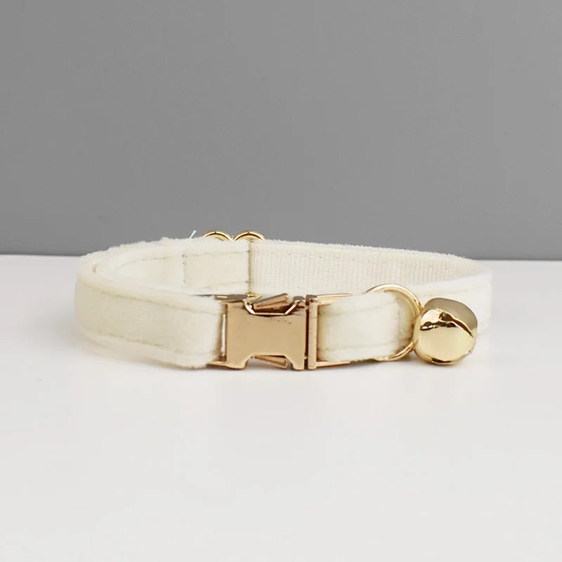 Personalisiertes Katzenhalsband aus Samt