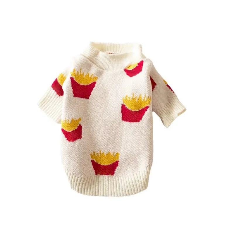 Hundepullover Pommes-Frites