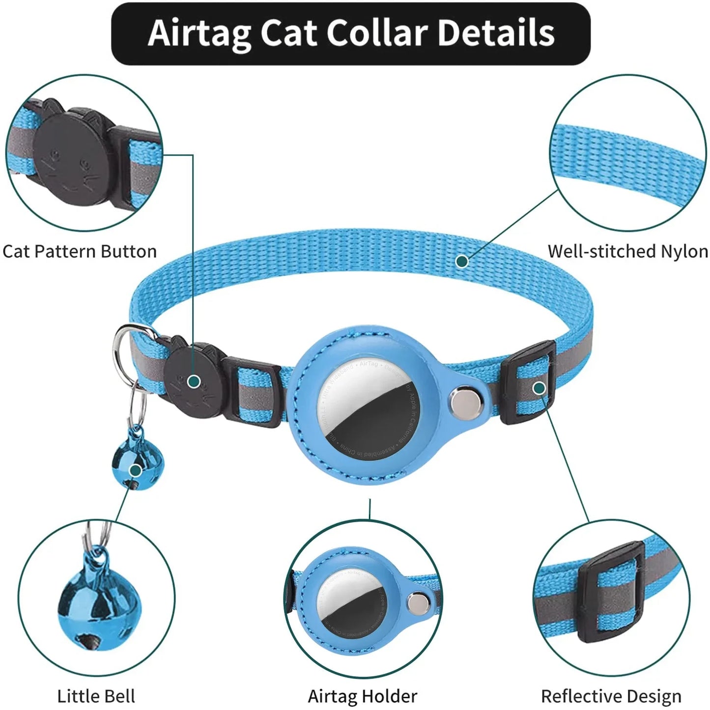 Katzen AirTag Halsband