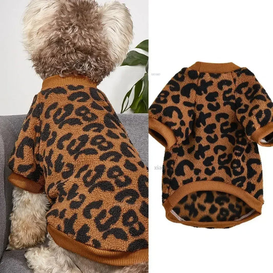 Hundepullover in Leo Optik