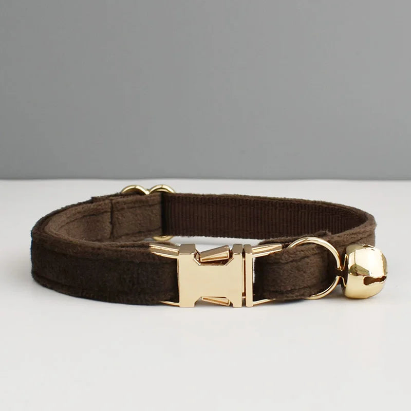 Personalisiertes Katzenhalsband aus Samt