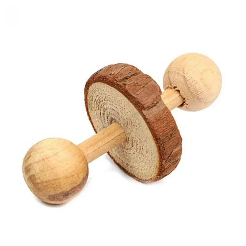 Kleintier-Kauspielzeug aus Naturholz