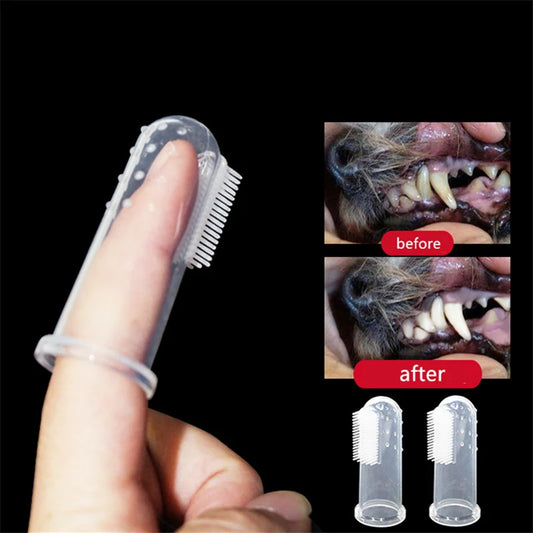 Fingerzahnbürste für Hunde zur Zahnsteinentfernung