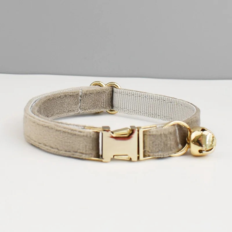 Personalisiertes Katzenhalsband aus Samt