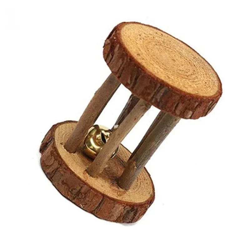 Kleintier-Kauspielzeug aus Naturholz