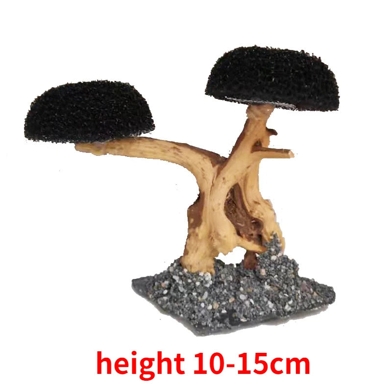 Treibholzbaum mit Pflanzenwachsfläche