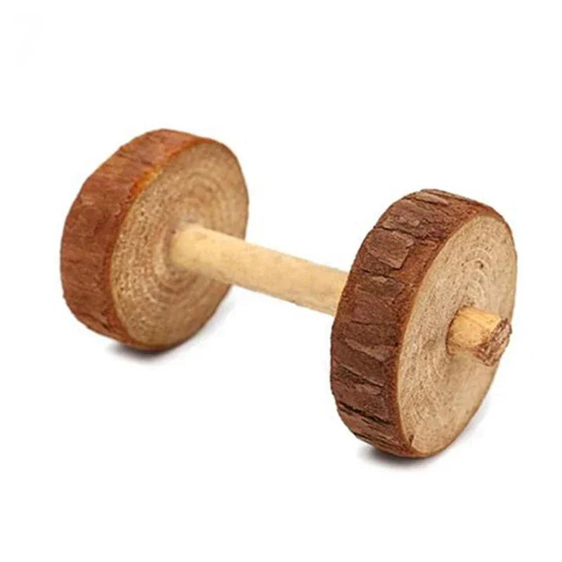 Kleintier-Kauspielzeug aus Naturholz