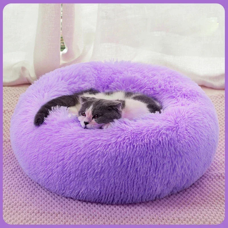 Rundes Katzenbett Plüsch