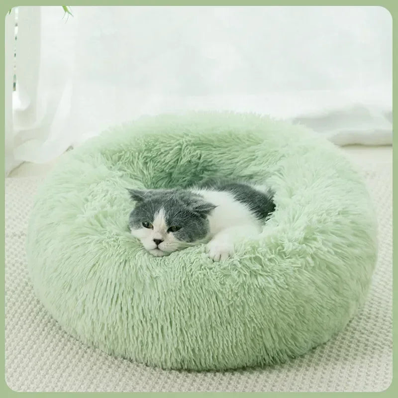 Rundes Katzenbett Plüsch