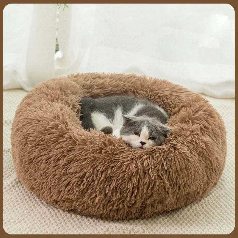 Rundes Katzenbett Plüsch