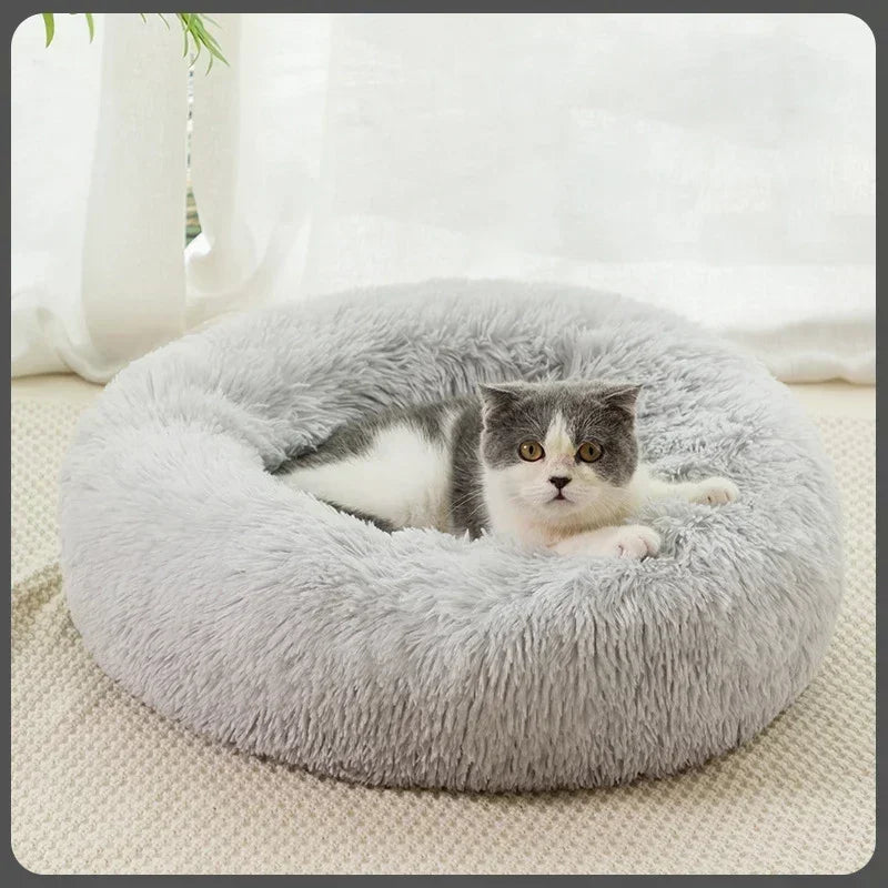 Rundes Katzenbett Plüsch